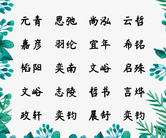 给孩子起名字大全